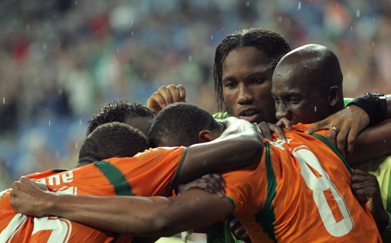 Los Elefantes se ubicaron en el grupo C con Argentina, Holanda y Serbio y Montenegro, equipo al que le ganó para sumar sus únicos puntos.