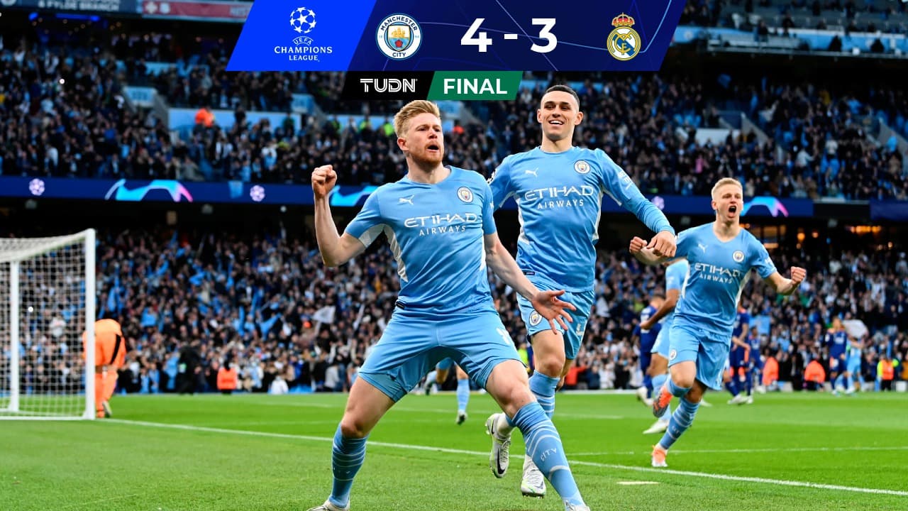 Manchester City deja 'KO' a Real Madrid en semifinal de Champions League