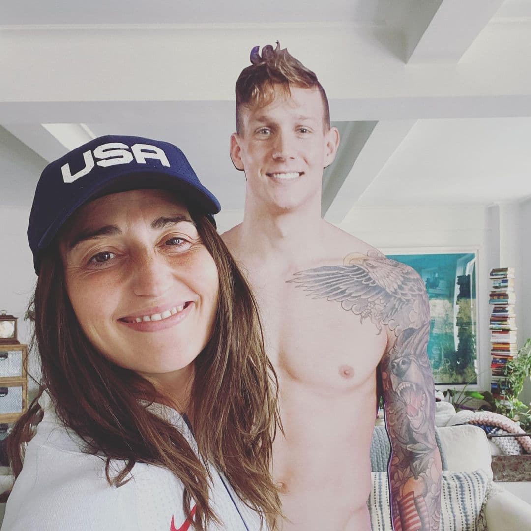 La cantante y compositora subió a sus redes una imagen del nadador olímpico del Team USA, Caleb Dressel, en muestra de su apoyo en estos JO de Tokyo 2020.