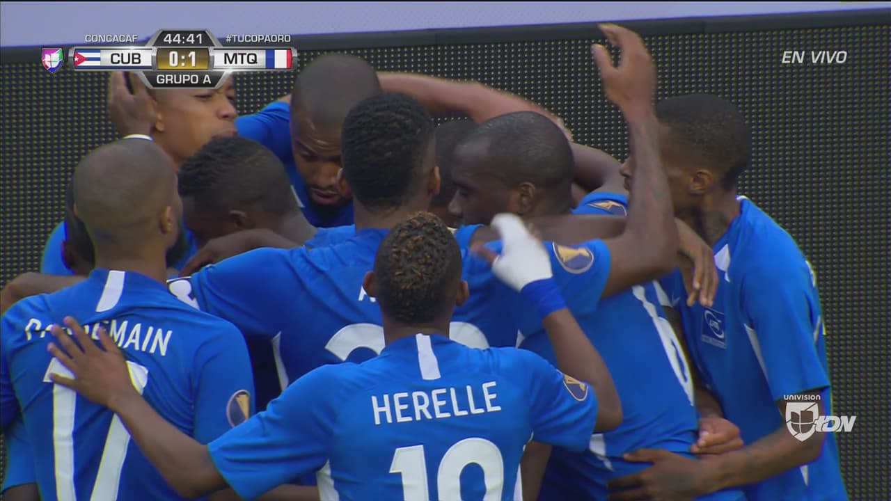 Martinica sorprende con un cabezazo y marca el 1-0 ante Cuba