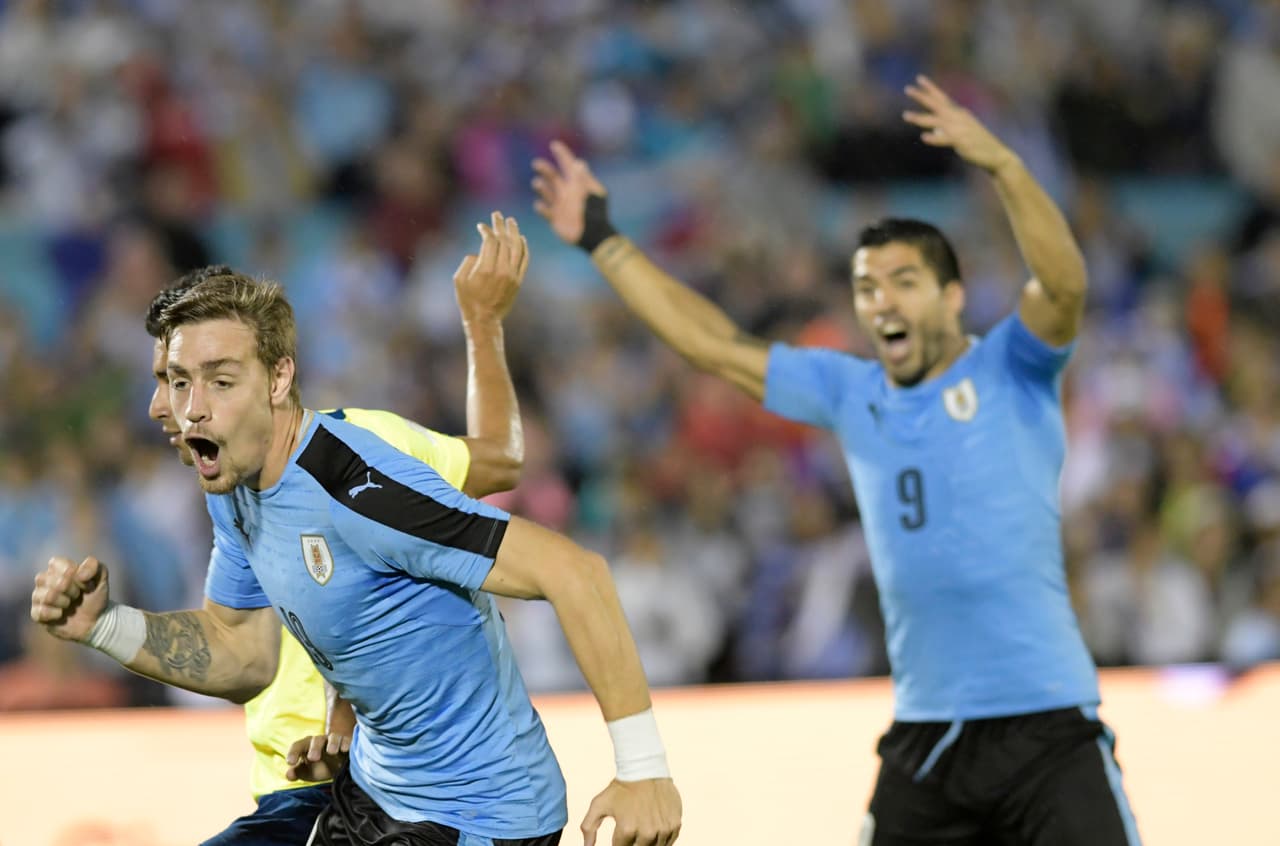 Sebastián Coates es quien manda en Uruguay en cuanto a peso y estatura con 89 kilos y 1.96 metros.