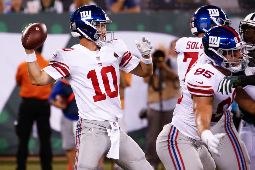 <b>28) New York Giants</b>. El dolor de cabeza de los Gigantes en 2018 será la defensa. La ofensiva estará bien y Eli Manning está feliz de tener de vuelta a Odel Beckham Jr. y con el novato Shaquon Barkley.