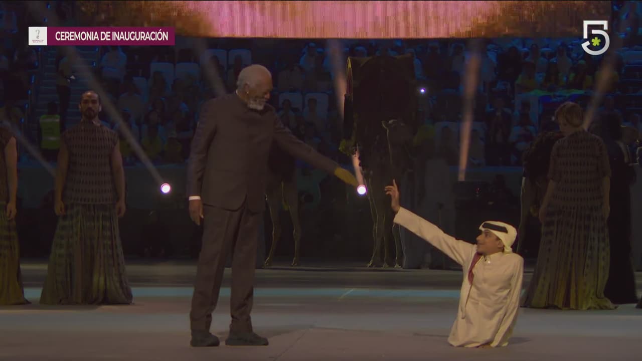 Morgan Freeman promueve la tolerancia y el respeto en Qatar 2022