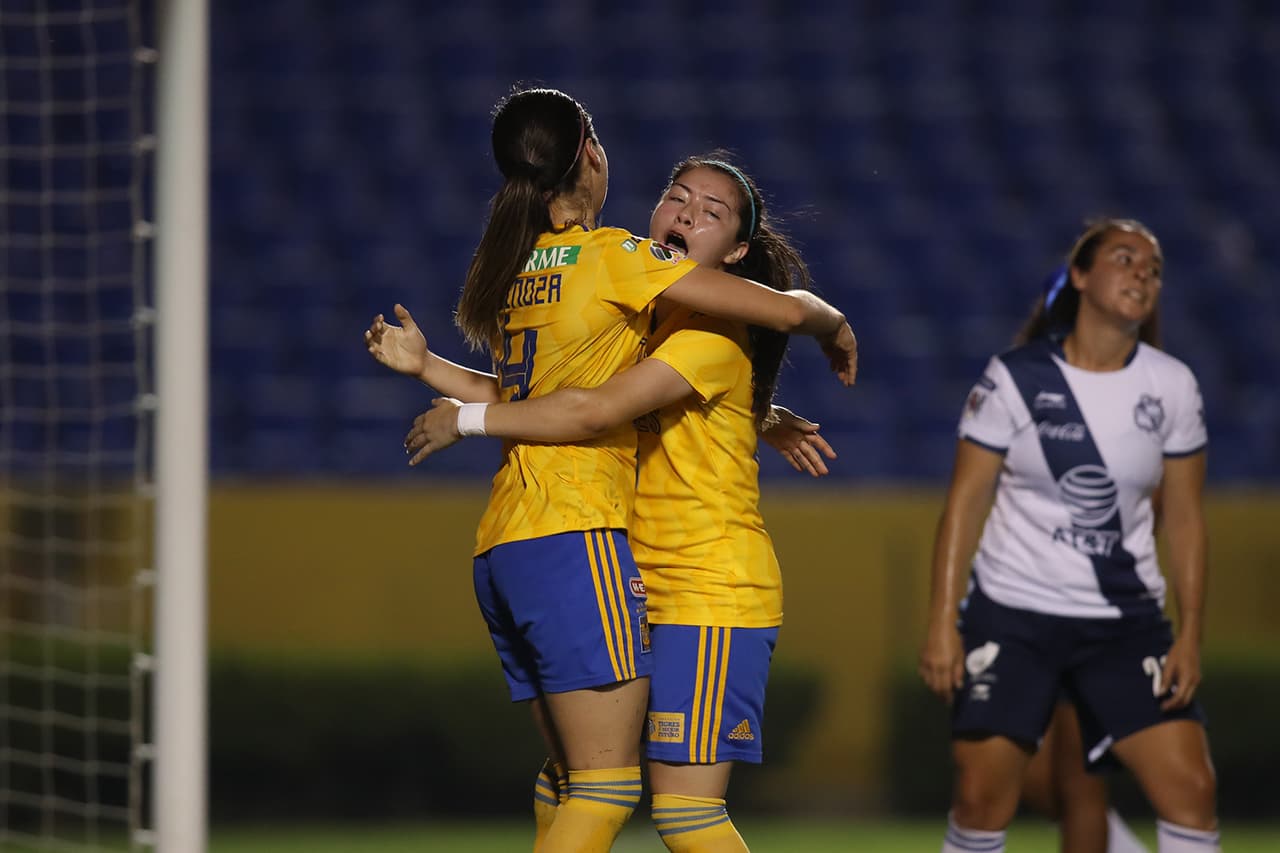 Tigres de la UANL superó 2-0 al Club Puebla en el juego de Vuelta de los Cuartos de Final del Clausura 2019 de la Liga MX Femenil,celebrado en el Estadio Universitario.