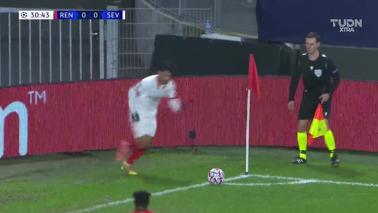 ¡Gol del Sevilla! Koundé puso el primero ante el Rennes