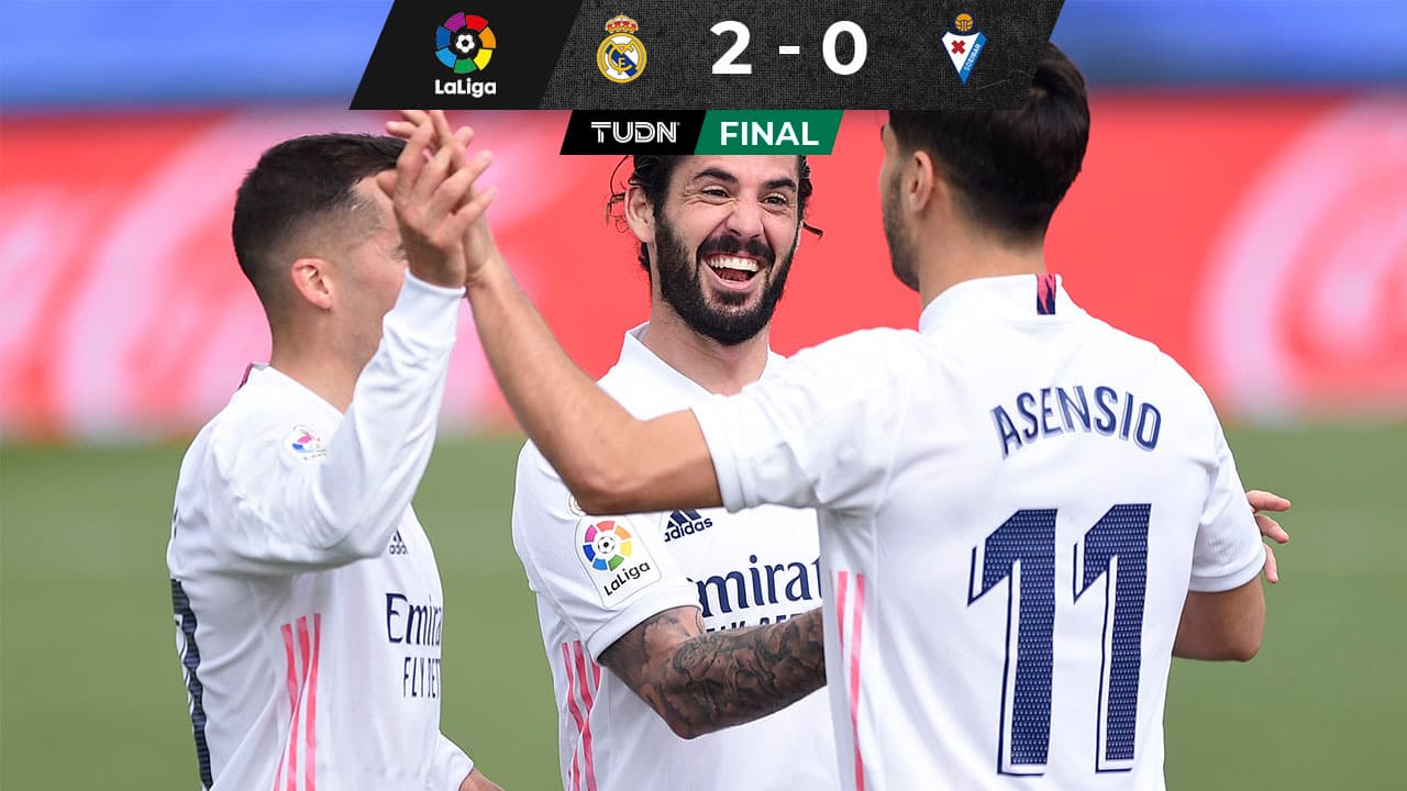 El Real Madrid triunfa ante el Eibar y acecha al 'Atléti'