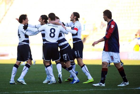 El equipo lazial se puso en ventaja con el tanto de Floccari.