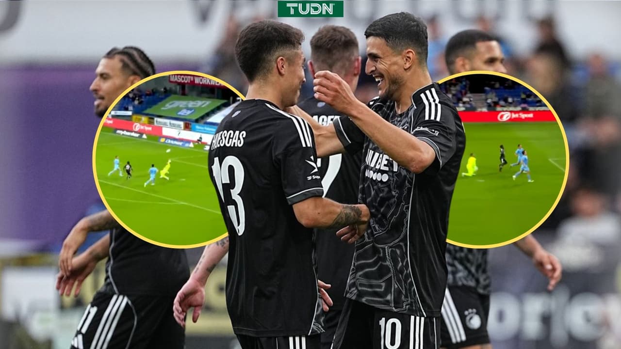 Rodrigo Huescas y Copenhague golean y lideran Dinamarca