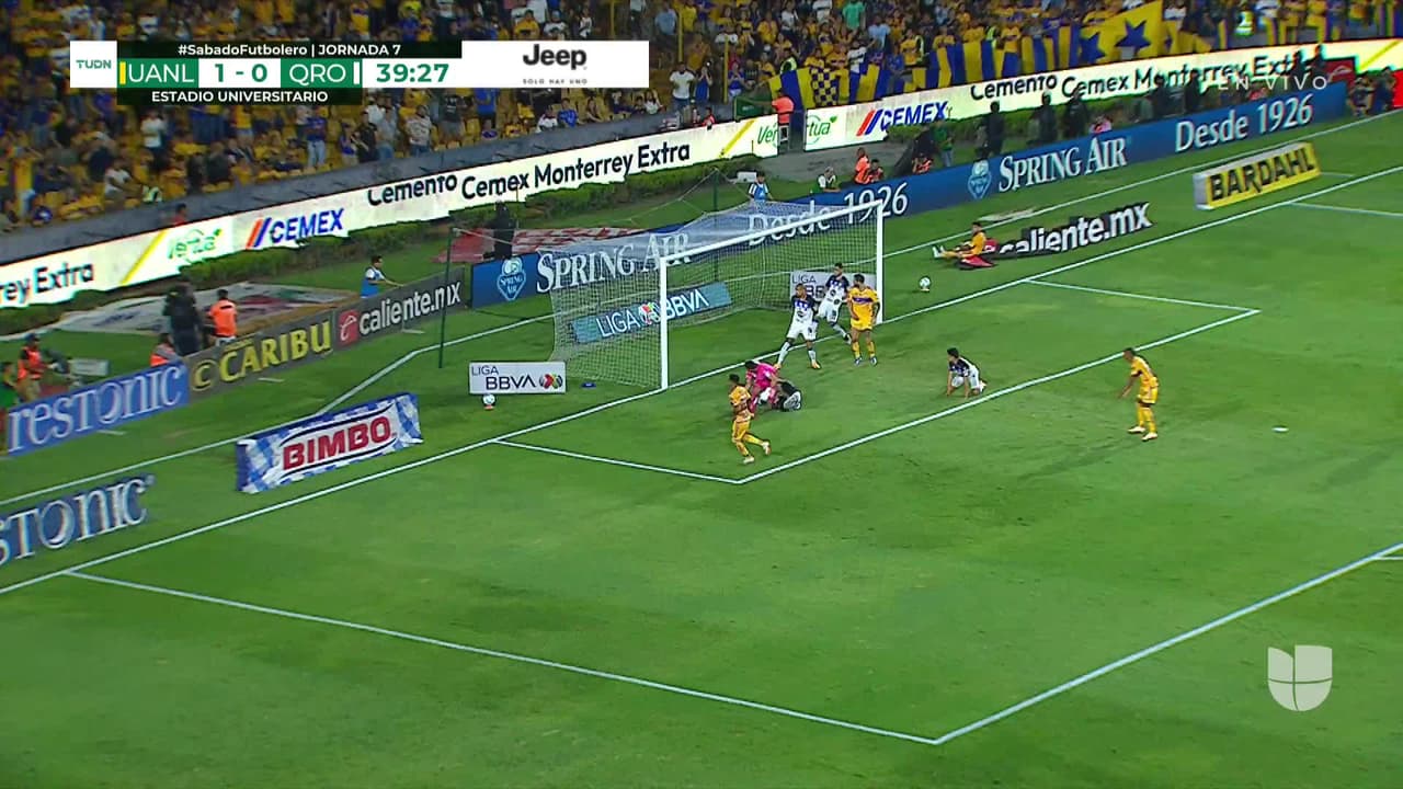 ¡GOL!  anota para Tigres. Raymundo Fulgencio