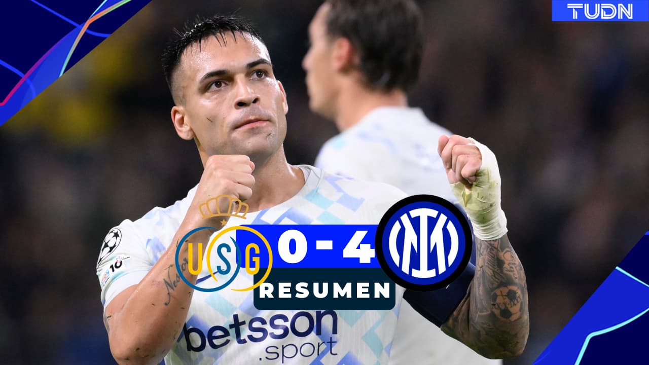 Resumen | Lautaro Martínez lidera goleada de Inter ante Saint-Gilloise