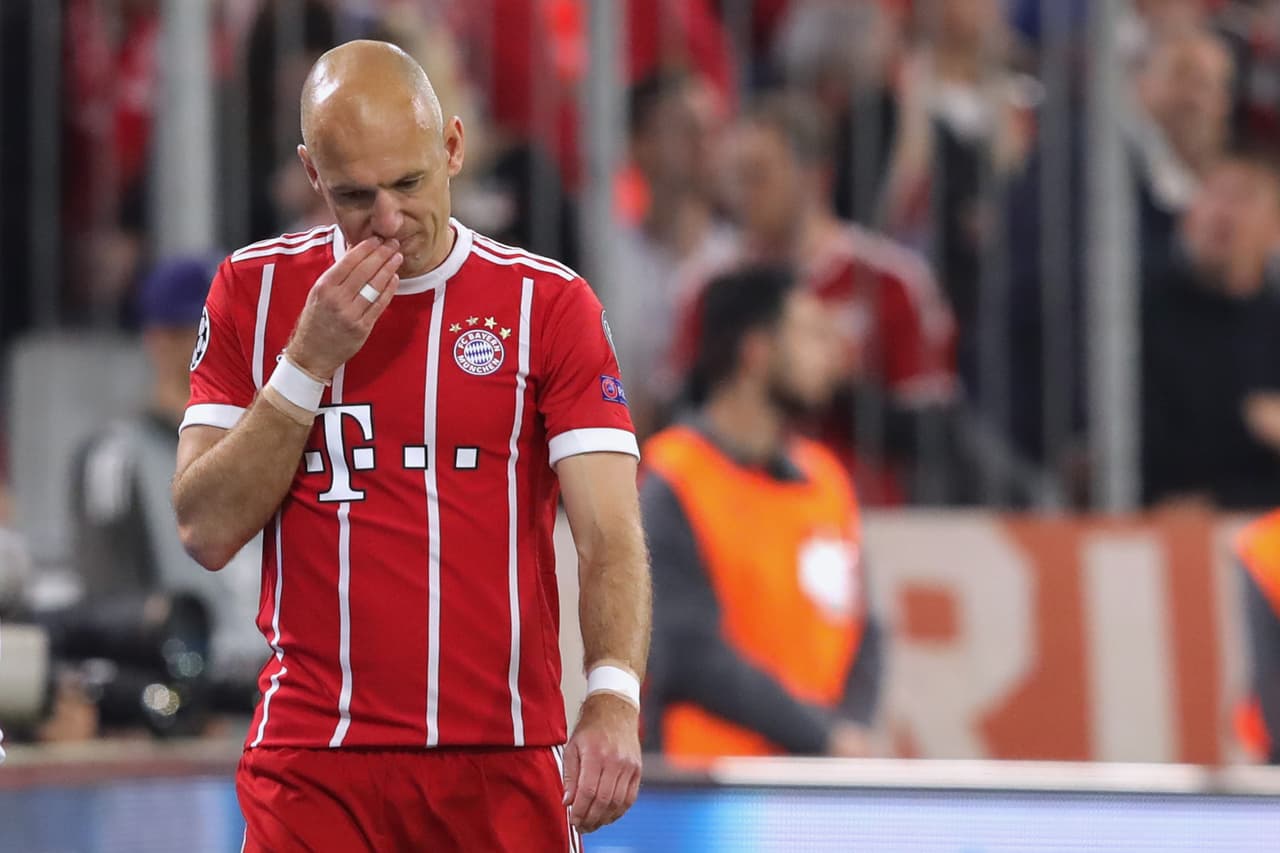 Arjen Robben, en Bayern Munich. El holandés podría salir debido a sus constantes lesiones, pero no hay nada claro en este caso.