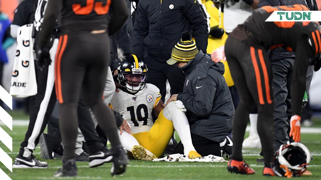 Steelers pierden a Smith-Schuster por conmoción cerebral