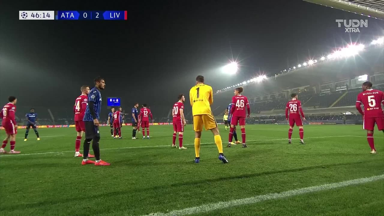 ¡Gol de Salah! El Liverpool puso el 0-3 sobre el Atalanta