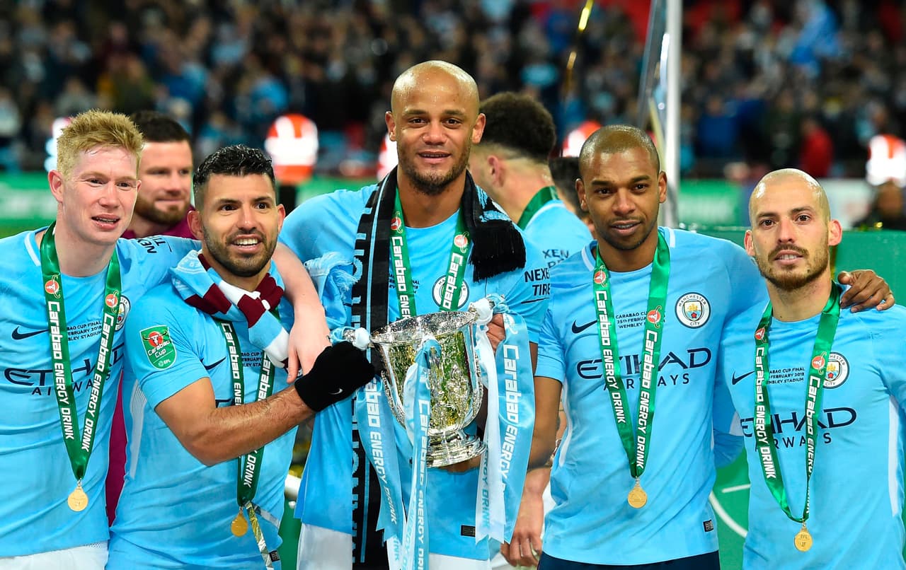 Cinco de once jugadores son del Manchester City, que después de ganar de forma anticipada la Premier League también dominó en el equipo ideal.
