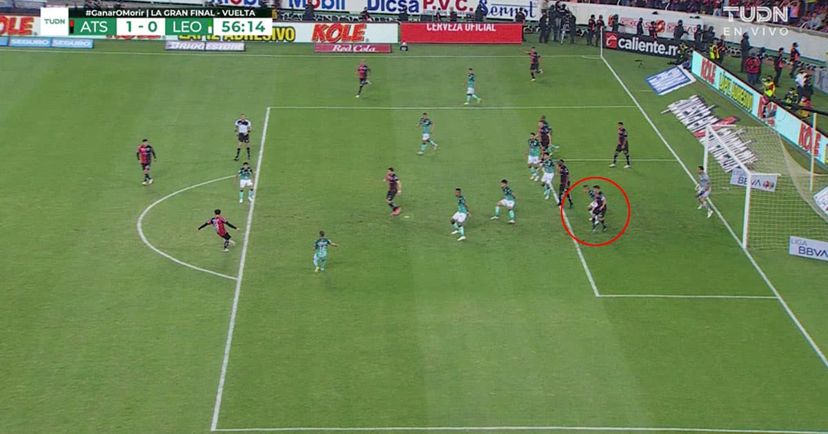 ¿Fuera de juego? Polémica en el gol de Atlas de Aldo Rocha