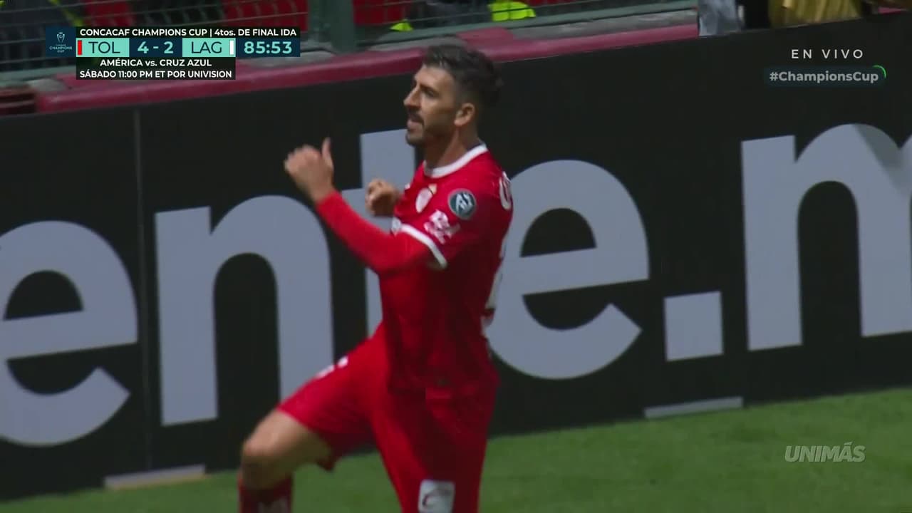 ¡De rebote pero cuenta! Hat trick de Paulinho y Toluca firma el 4-2