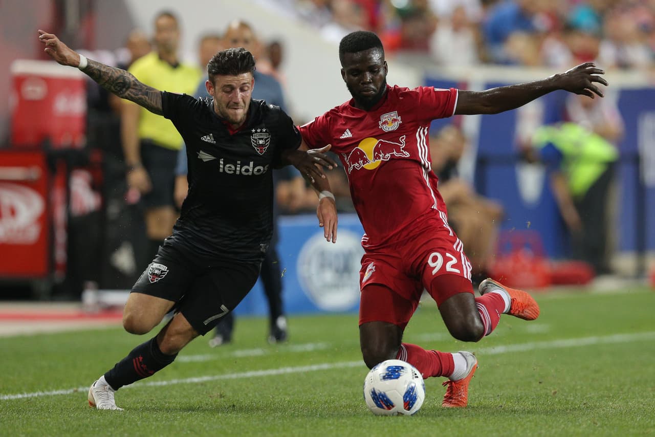 Kemar Lawrence ha sido una garantía para New York Red Bulls en los clásicos de la semana 26 frente a New York City FC y D.C. United. (USA Today Images)