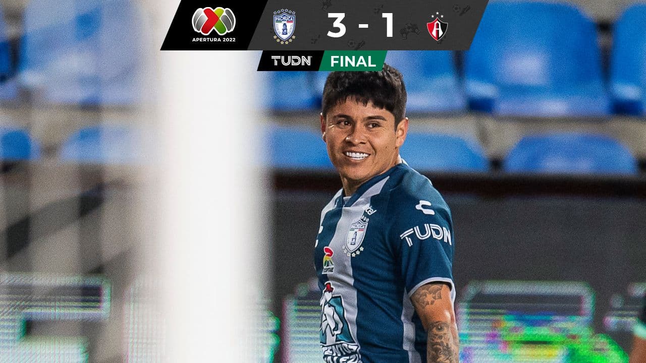 Pachuca vence al Atlas con uno menos y gracias a un golazo de la Chofis