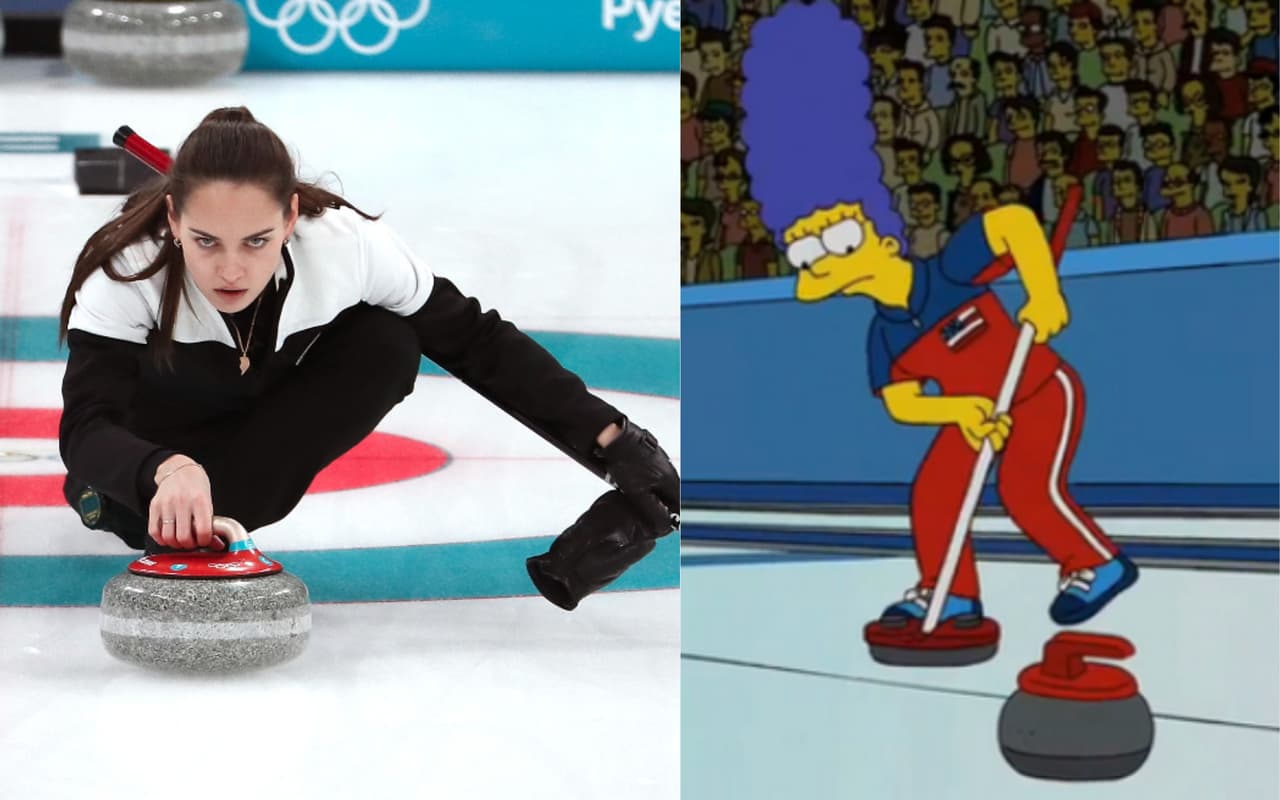 El curling es uno de los deportes más llamativos de los Juegos Olímpicos de Invierno y cuya referencia en Los Simpson, que ganaron medalla de oro en esta disciplina, le dio mayor popularidad.