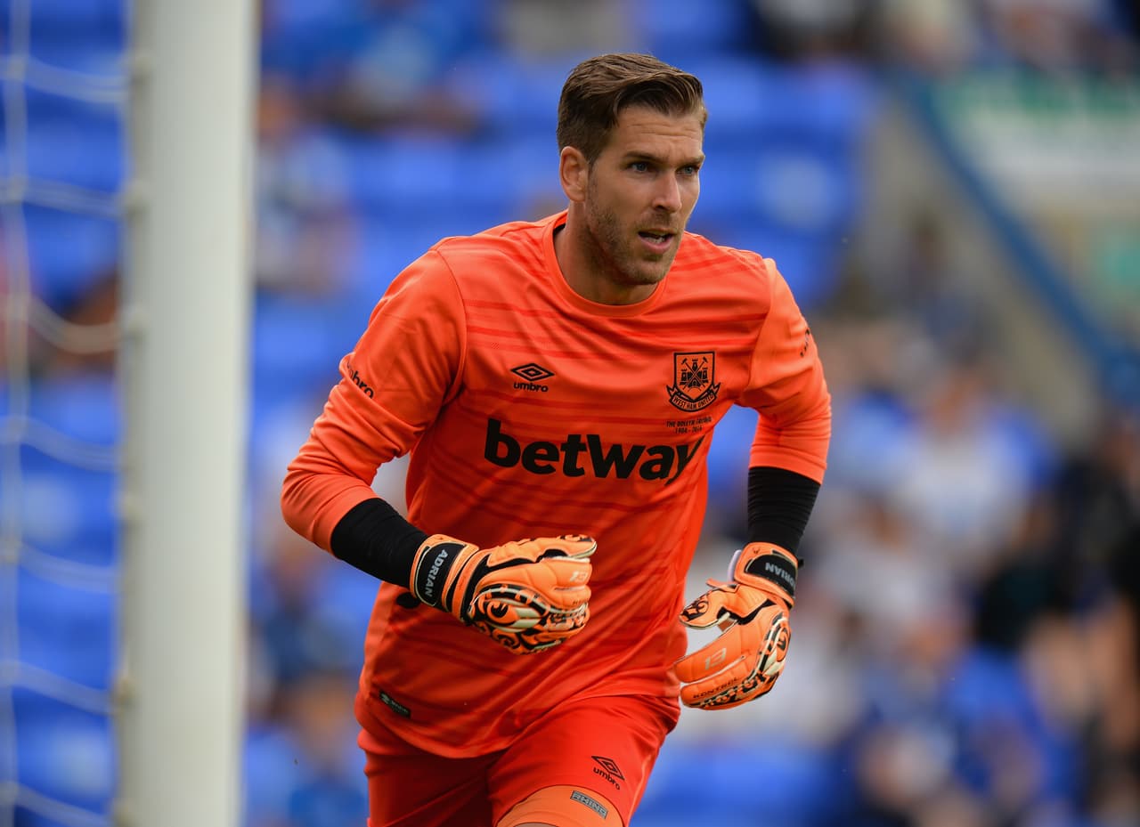PETERBOROUGH, ENGLAND - JULY 11: Adrian San Miguel of West Ham United during the Pre Season Friendly match between Peterborough United and West Ham United at London Road Stadium on July 11, 2015 in Peterborough, England. (Photo by Tony Marshall/Getty Images)