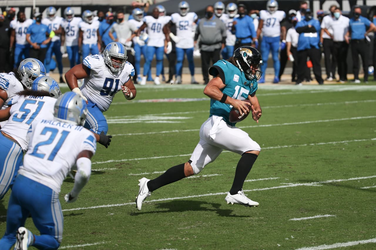 Los Lions maltratan a los Jaguars y los vencen 34-26 a domicilio.