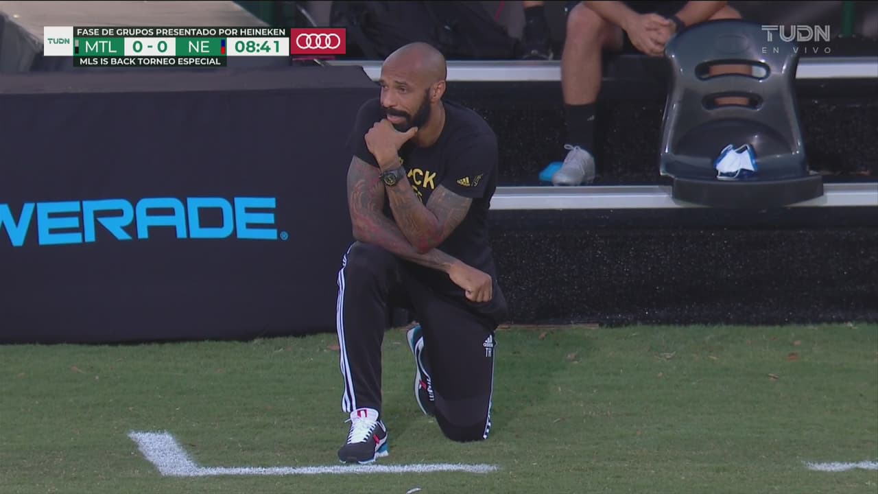 ¡Por George Floyd! Thierry Henry se arrodilla hasta el minuto 8 con 46 segundos