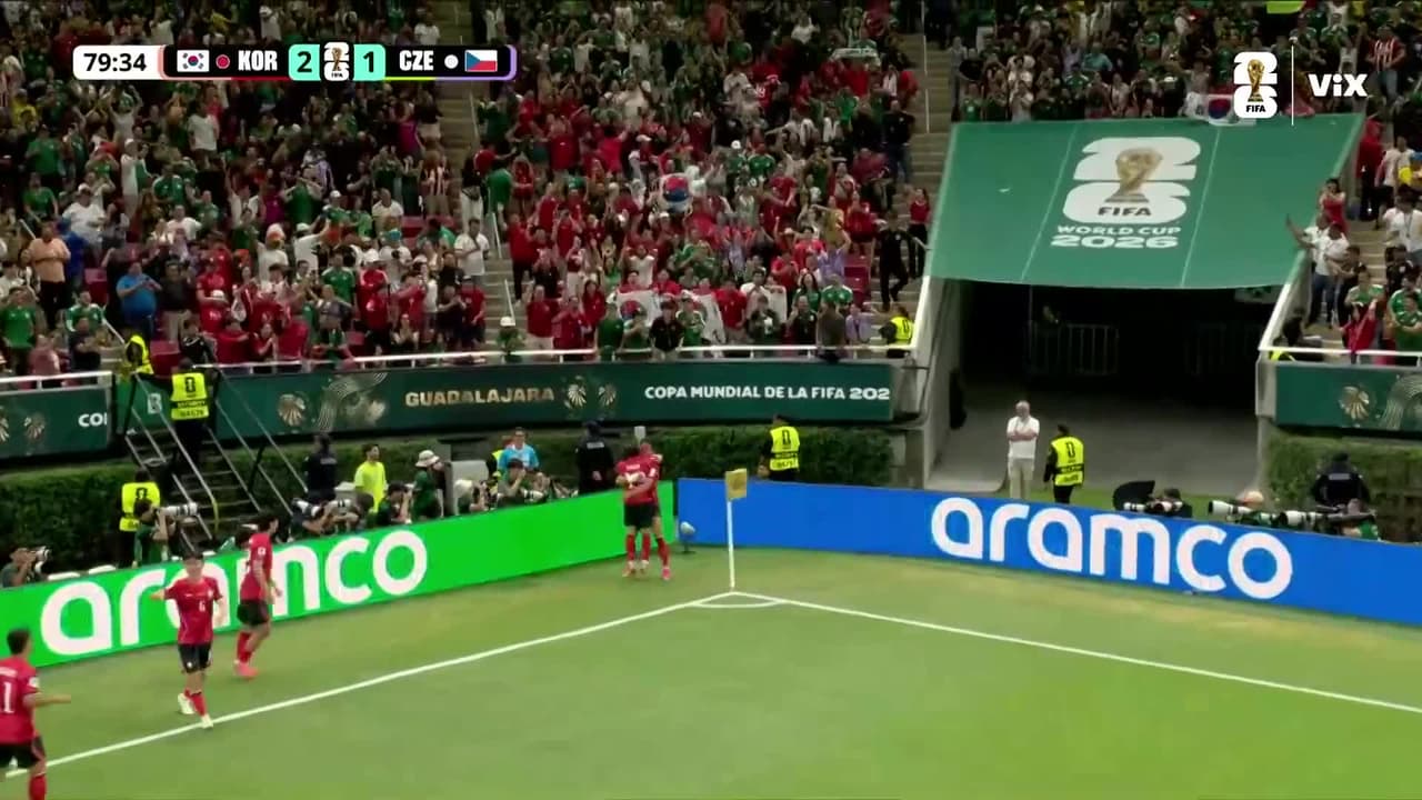 ¡Corea del Sur está remontando a Chequia con este golazo!