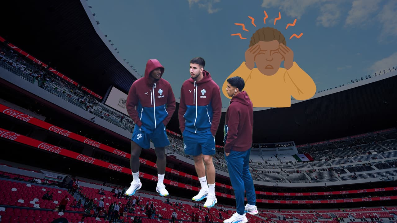 Futbolistas de Portugal resienten la altura de la Ciudad de México