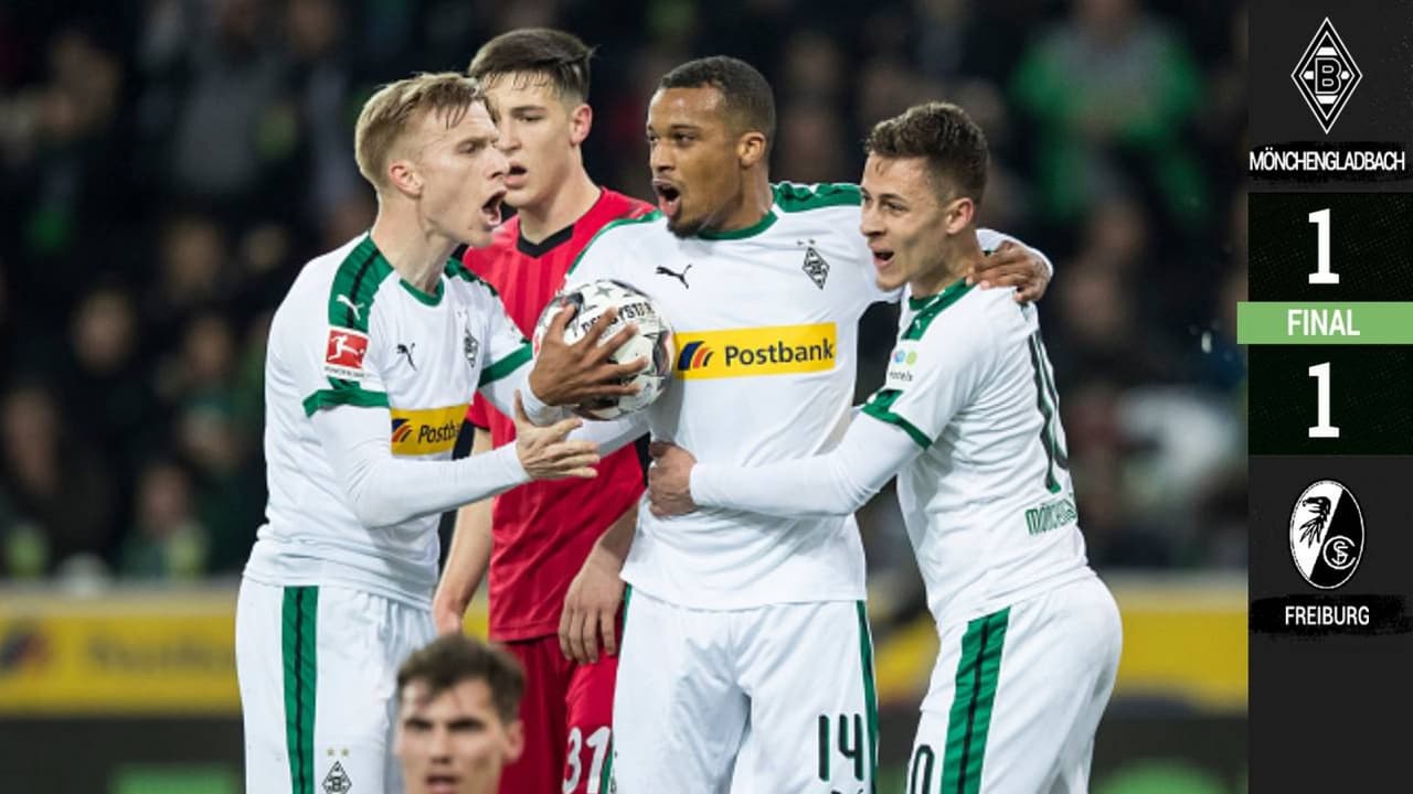 Borussia Mönchengladbach 1-1 Friburgo - GOLES Y RESUMEN - Jornada 26 - Bundesliga