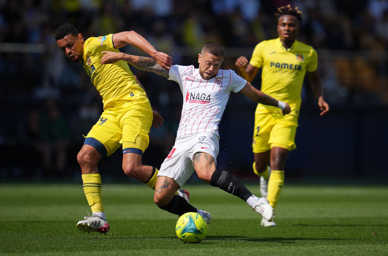 Empate de último minuto para Sevilla contra Villarreala en La Cerámica para acercarse a Europa; Jesús 'Tecatito' Corona fue titular y tuvo una mediana participación.