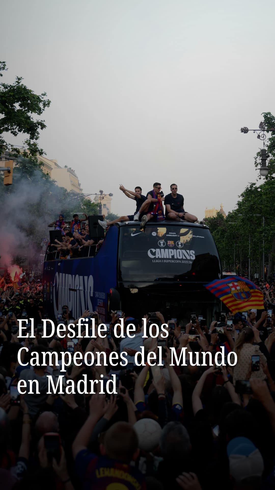 El desfile de los Campeones del Mundo en Madrid