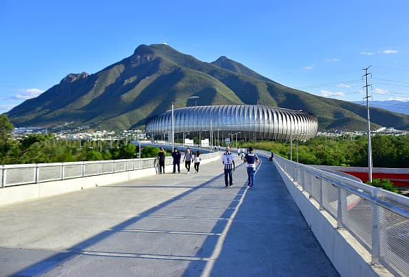 Así lucía una toma del estadio BBVA Bancomer horas antes de que el esférico comenzara a rodar.