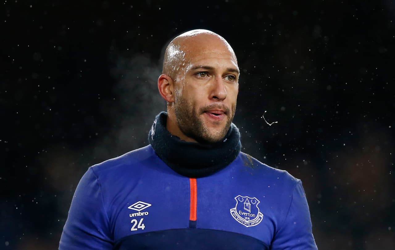 El adiós de Tim Howard a los aficionados del Everton.