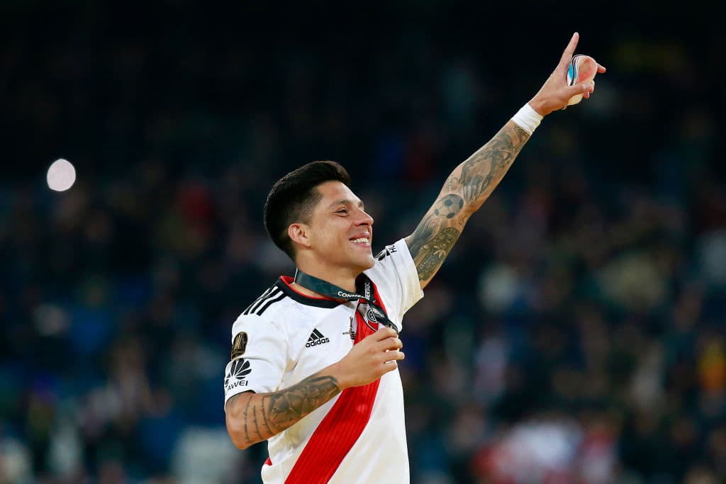 <b>Enzo Pérez (RIver Plate, Argentina)</b>. Jugó con Estudiantes la final del Mundial de Clubes de 2009 donde el equipo argentino perdió con gol de Lionel Messi en la prórroga. Ahora regresa con River Plate.
<br>