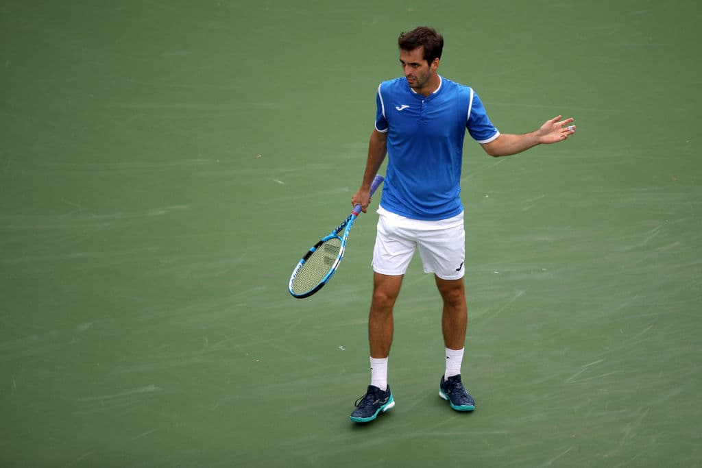 En otro cotejo, el español Albert Ramos-Vinolas salió en una muy mala tarde meintras se enfrentó al otrora Top 10 Gael Monfils, de Francia.