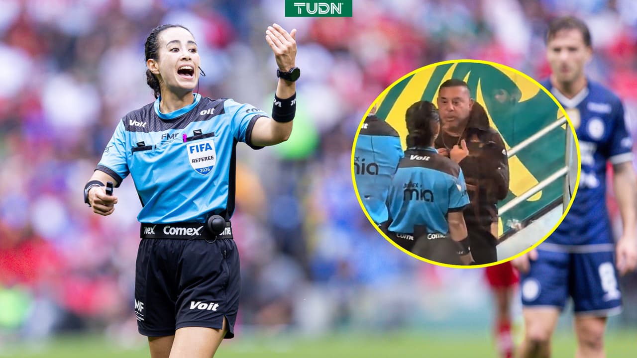 Captan al Turco Mohamed reclamando a Katia Itzel tras el Cruz Azul vs. Toluca