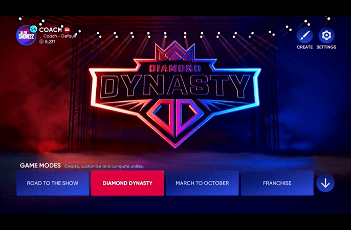 Los jugadores pueden experimentar modos como el modo RPG favorito de los fanáticos Road to the Show y el modo de colección de cartas en línea Diamond Dynasty en casa o mientras viajan.