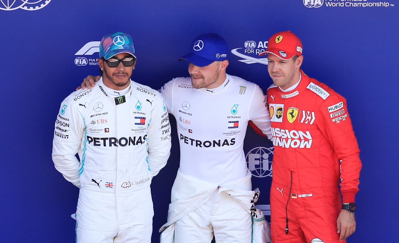 Ni Vettel ni Hamilton se mostraron felices.