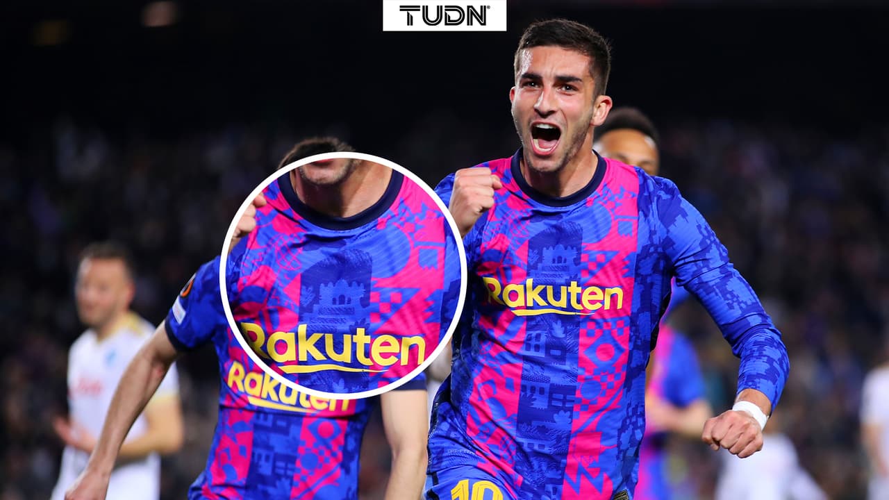 La misteriosa playera de Ferran Torres sin el escudo del Barça