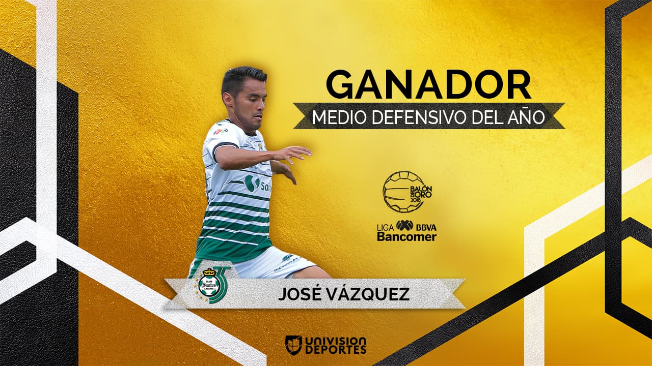 José Juan Vázquez: ganador del Balón de Oro al Mejor Medio Defensivo