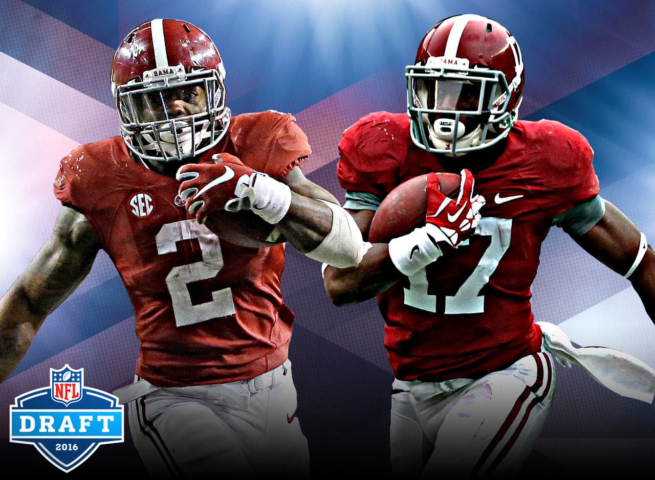 7.- Los corredores de Alabama.- Se espera que Derrick Henry y Kenyan Drake se conviertan en el séptimo y el octavo corredor reclutados de Alabama en la era de Nick Saban. De los pasados seis, solo Eddie Lacy ha corrido para más de 1,000 yardas en una temporada. Ni T.J. Yeldon, ni Jalston Fowler, ni Trent Richardson, ni Mark Ingram ni Glen Coffee lo han conseguido.