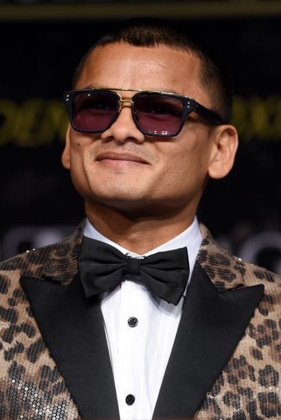 El 'Chino' fue el primero en llegar a la cita con los medios de comunicación, se vio muy sonriente.