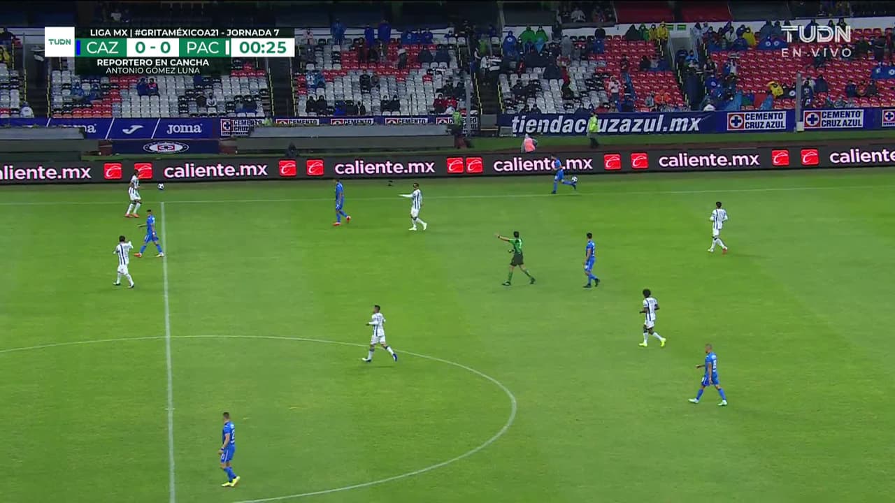 Arranca el partido y la pelota está en juego.