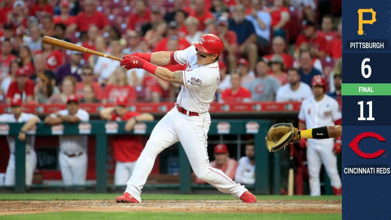 Derek Dietrich pegó tres jonrones, todos ellos de dos carreras para Cincinnati, mientras que los Pittsburgh Pirates sufrieron otra lesión en su rotación, al caer este martes por 11-6 ante los Reds.