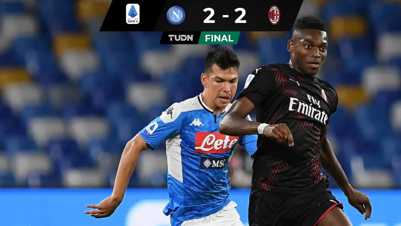 Con el Chucky, Napoli empata ante un Milan que sufrió con errores de Donnarumma