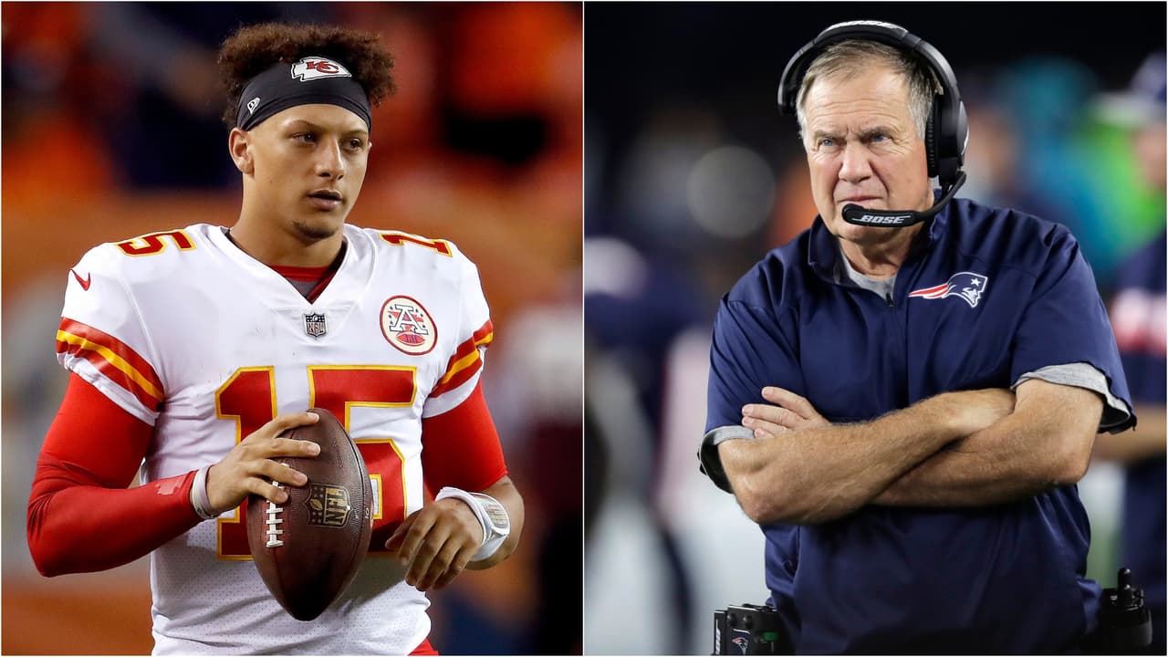 Patrick Mahomes es el quarterback más encendido del 2018 y Bill Belichick sabe que es peligroso.