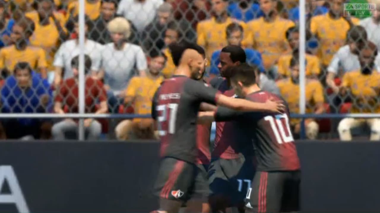 Luciano Acosta, el representante de Atlas, hizo lo que quiso con Francisco Venegas que no mostró habilidad en el futbol virtual.