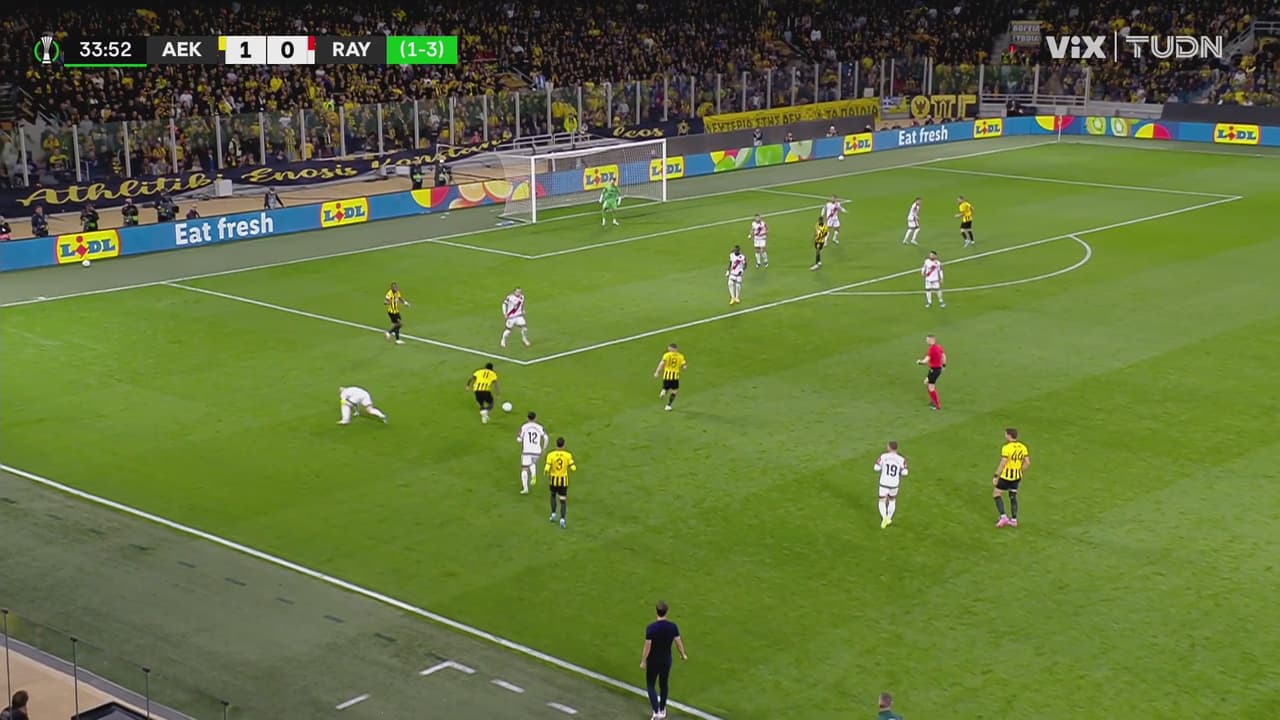 ¡Goool del AEK Athens! Llegó el segundo desde el manchón penal