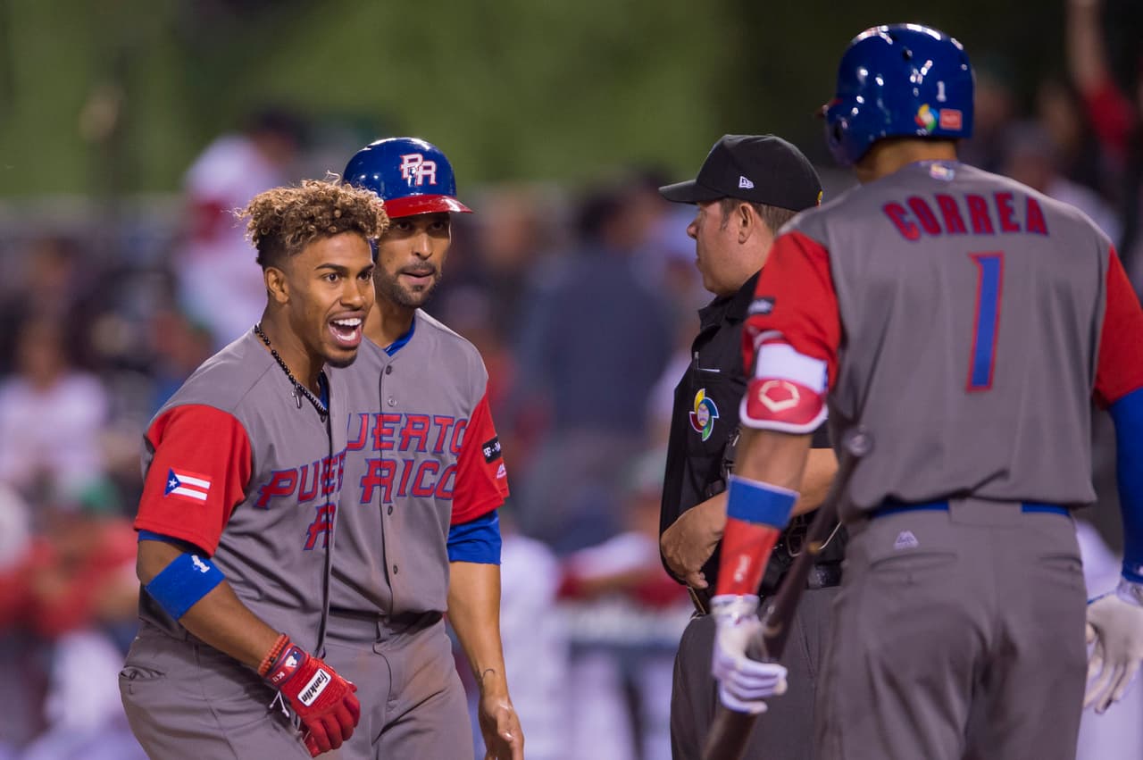 Francisco Lindor fue uno de los mejores hombres de Puerto Rico en la ofensiva con dos cuadrangulares en la primera y séptima entrada que le dio ventaja a su país.