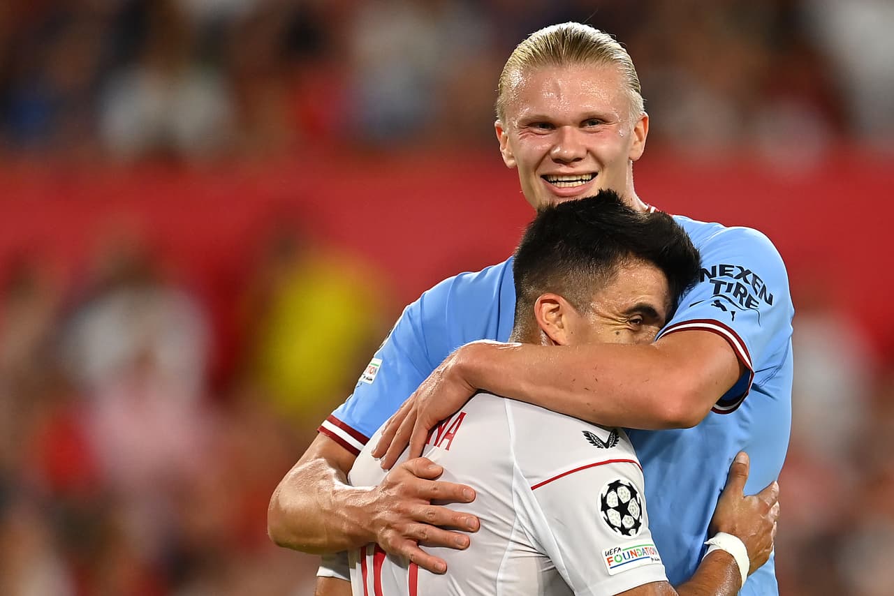 Erling Braut Haaland demostró que se encuentra en un gran nivel en el duelo en el que el Manchester City goléo 0-4 al Sevilla.
<br>